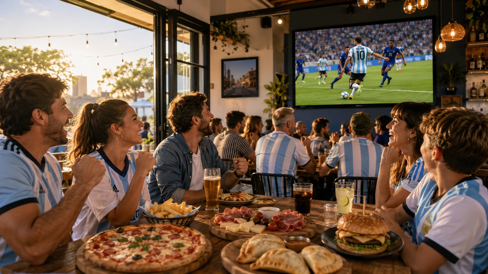 Argentina vs Cabo Verde para restaurantes